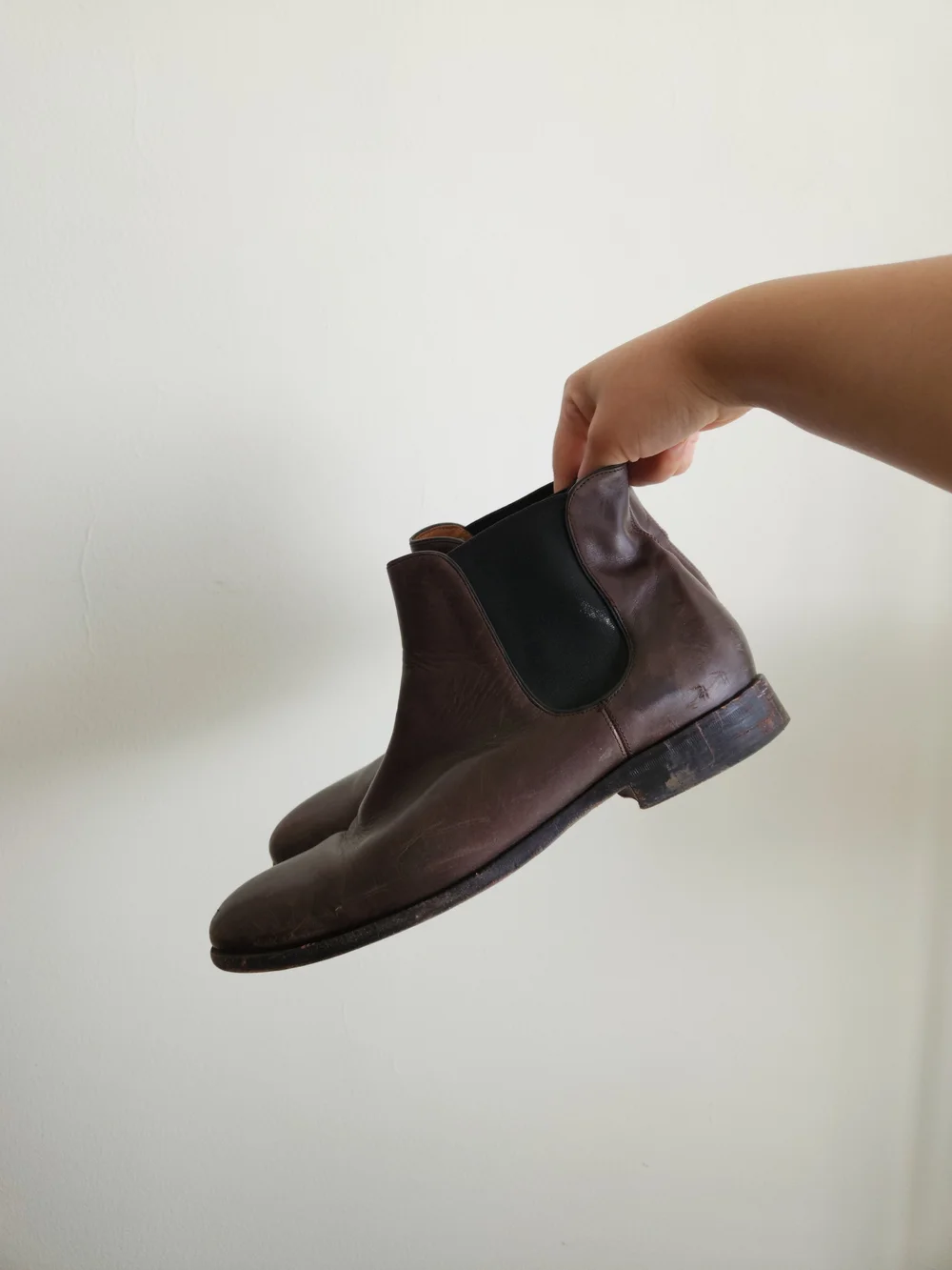 Cole Haan Men's Dark Brown Leather Chukka Chelsea Boots